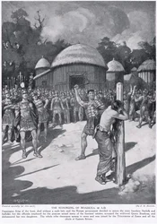 El azote de Boadicea, ilustración de 