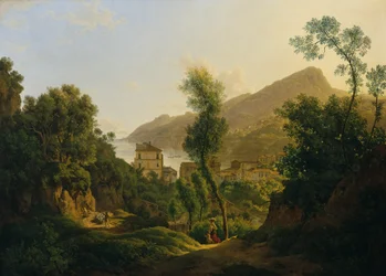 Vista de la ciudad de Vietri con vistas al Golfo de Salerno