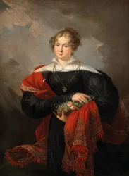 Joseph Salomon Retrato de una dama 1852