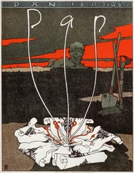 Arte. Pan, revista en estilo art nouveau. Cartel por Joseph Sattler, Alemania, c.1895 (cartel)
