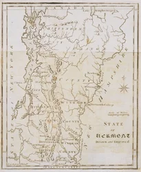 Mapa del estado de Vermont