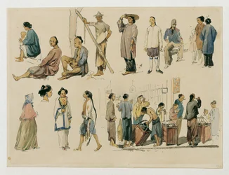 estudios de figuras chinas