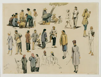 estudios de figuras chinas