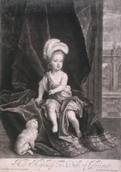 William, Duque de Gloucester, de niño, c. 1720