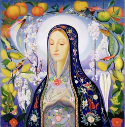 La Virgen (óleo sobre lienzo)