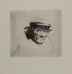 Sin título--Hombre con gorra y cuello de piel