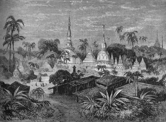 Pagodas, cerca de Pegu, c. 1880