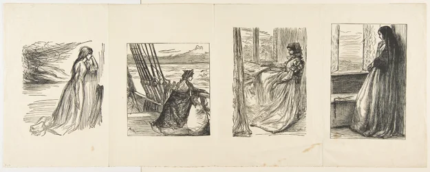 El Fondo de Ayuda en Lancashire, La Hija del Mayor, La Mañana Antes de la Masacre de San..., 1862