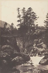 Cauterets, Puente de España, 1853