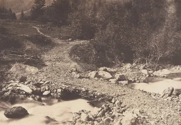 Puente de la pizarra tomado al regresar de la cascada de los parisinos, Luchon