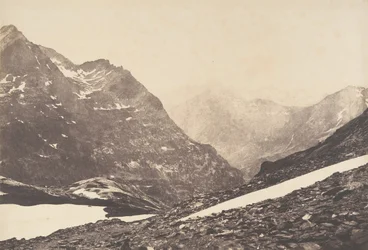 Vista de la parte de la Maladetta y de las montañas desde el puerto de Vénasque, 1853