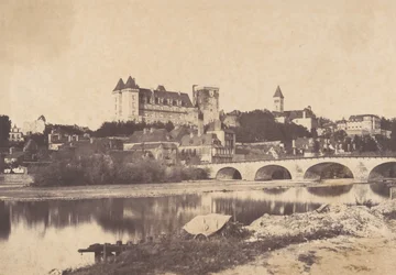 Vista del castillo de Pau, 1853