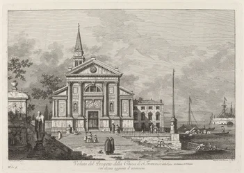 Veduta del Prospetto della Chiesa del S. Francesco, 1742