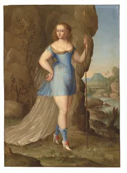 Un guerrero (óleo sobre cobre)