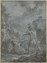 Rendición de un comandante del ejército, Grupo de ilustraciones similares con caballeros y jinetes (título de la serie)