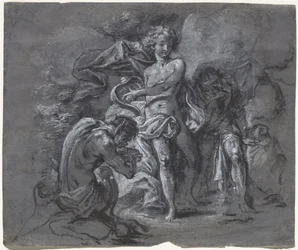 El concurso entre Apolo y Pan ante el rey Midas