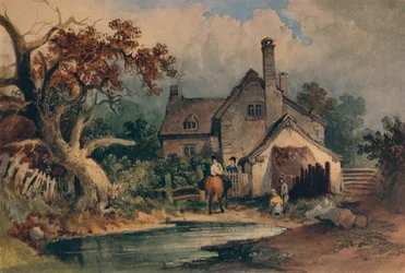 Una cabaña, c. 1852