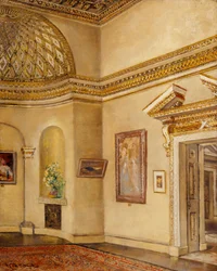 North East Corner of the Gallery, Chiswick House (óleo sobre lienzo)