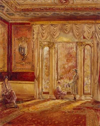 Salón sudeste, Chiswick House (óleo sobre lienzo)