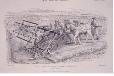 Máquina mejorada de segar de Bell por Crosskill, c1840s