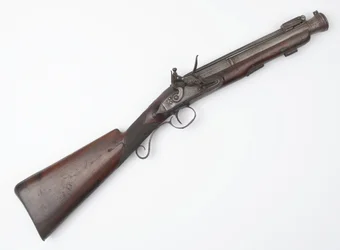 Trabuco con bayoneta de resorte emitido a Voluntarios Irlandeses, c.1815