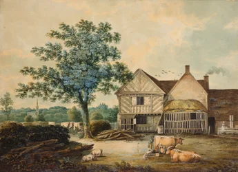 Patio de Granja cerca de Aston Hall