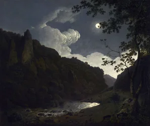 Dovedale a la luz de la luna