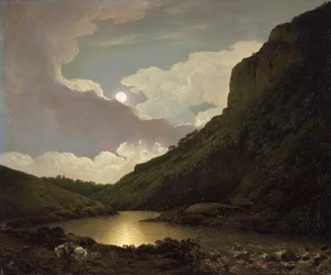 Matlock Tor a la luz de la luna