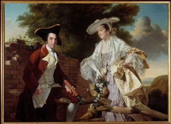Retrato del cartógrafo Peter Perez Burdett (1735-1793) y su esposa Hannah