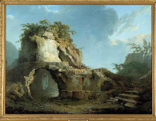 La tumba del poeta romano Virgilio (70-19 a.C.)