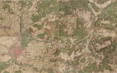 Mapa de Loven ou Louvain - Leuven