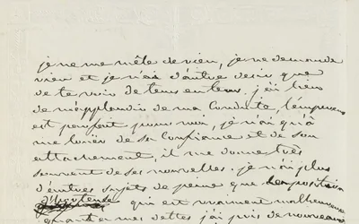 Carta autógrafa a Eugene de Beauharnais, París, 2 de enero de 1809
