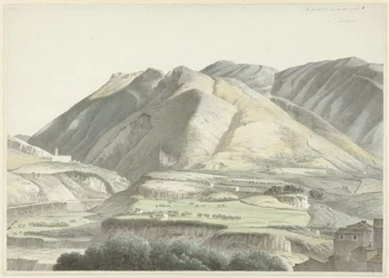Paisaje italiano en Subiaco