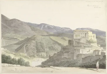 Paisaje italiano en Subiaco