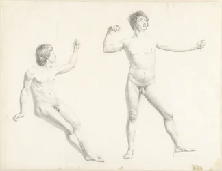 Dos estudios de desnudos masculinos