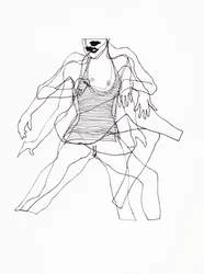 Mujer bailando (estilo abstracto)