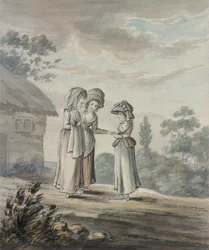 Paisaje con tres figuras