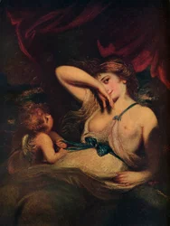 Una Ninfa y Cupido: La Serpiente en la Hierba