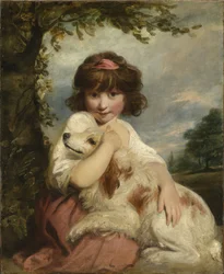 Una joven y su perro