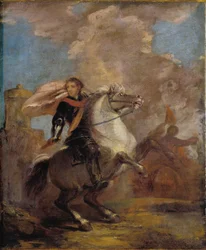 Un oficial a caballo