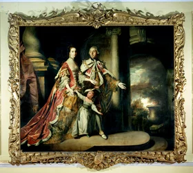 Conde y Condesa de Mexborough, con su hijo Lord Pollington