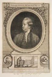 Edward Gibbon, Esq., pub. 1730 grabado