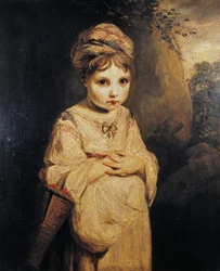 Niña con fresas