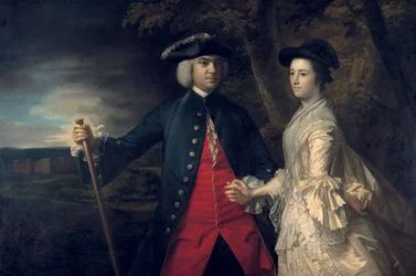 John, 2º Conde de Egmont y su segunda esposa Catherine, c.1759