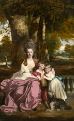 Lady Elizabeth Delme y sus hijos