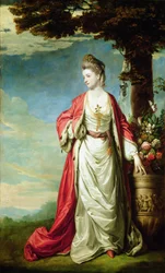 Retrato de la Sra. Trecothick, con vestido turco