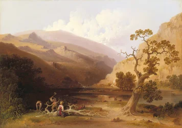 Los pioneros (óleo sobre lienzo)