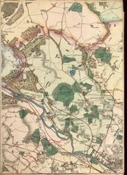 B3, Detalle del mapa de diez millas alrededor de Leeds