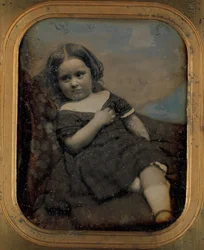 Augusta Hawes a los cuatro años, 1850s