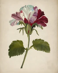 Flor de geranio de colores vivos